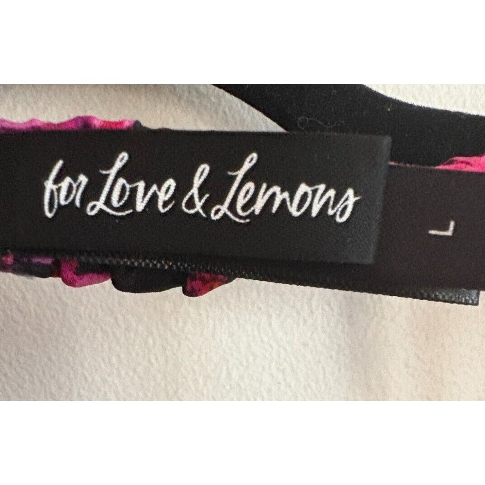 For Love and Lemons Lola‎ Bra Bralette Black Pink Size Large - Picture 5 of 6